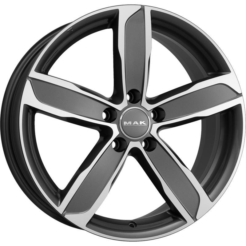 MAK Stadt 8x18 5*112 ET28 DIA66.6 Gunmetal Mirror Face Литой