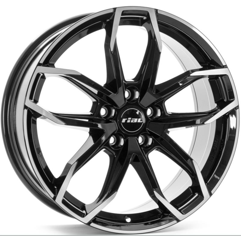 Rial Lucca 6.5x16 4*100 ET46 DIA54.1 Diamond Black Front Polished Литой