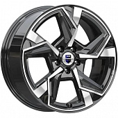 K&K Кайан 7.5x18 5*115 ET43 DIA70.1 Алмаз черный Литой