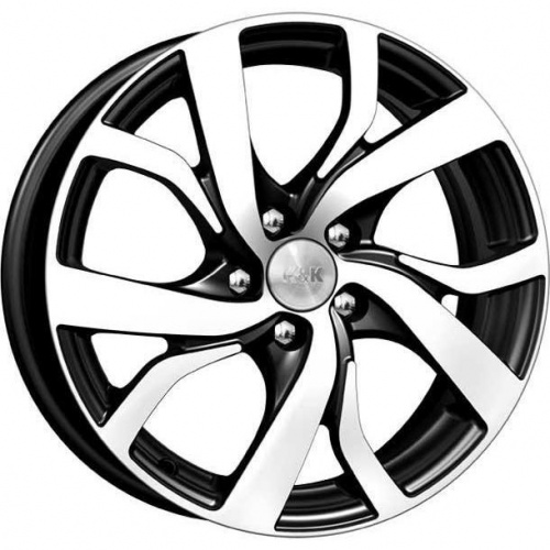 K&K Палермо 6x15 5*112 ET43 DIA57.1 Алмаз черный Литой
