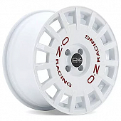 OZ Rally Racing 8x17 5*100 ET48 DIA68 Race White + Red Lettering Литой