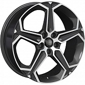 Khomen KHW 1909 7.5x19 5*112 ET32 DIA66.6 Black-FP Литой