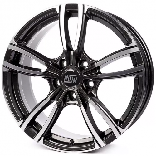 MSW 73 7.5x17 5*112 ET35 DIA73.1 Gloss Dark Grey Full Polished Литой