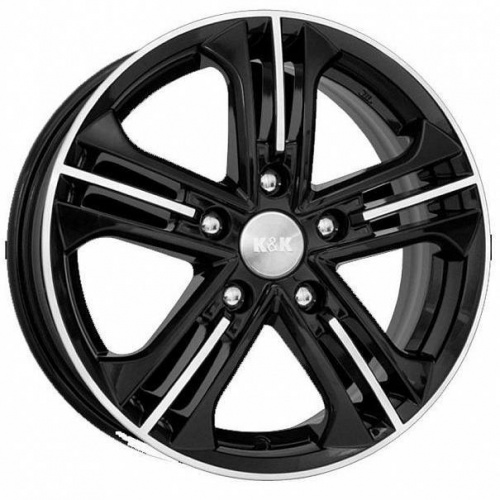 K&K Trinity 6x15 5*100 ET39 DIA67.1 Алмаз черный Литой