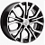 Khomen KHW 1608 6.5x16 5*110 ET45 DIA67.1 Black-FP Литой