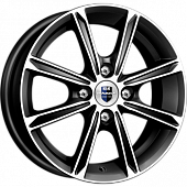K&K Флэш 5x14 4*100 ET35 DIA67.1 Алмаз черный Литой