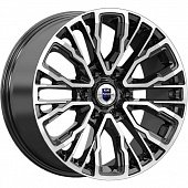 K&K Кортес 8.5x19 6*139.7 ET24 DIA77.8 Алмаз черный Литой