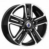 K&K Backfire 8x18 5*127 ET45 DIA71.6 Алмаз черный Литой