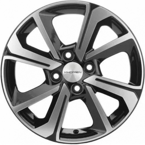 Khomen KHW 1501 6x15 4*100 ET50 DIA60.1 Black-FP Литой